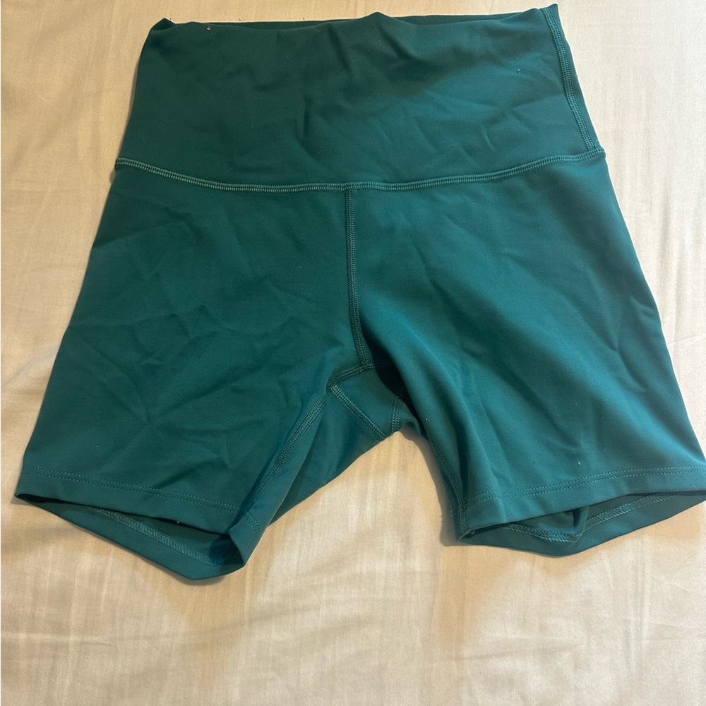 Lululemon Athletica Green Bike Shorts Athletic Design